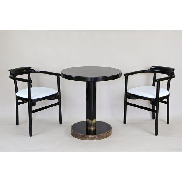 Thonet Armchairs with White Leather Upholstery from Thonet, 1980s, Set of 2 For Sale - Image 4 of 18