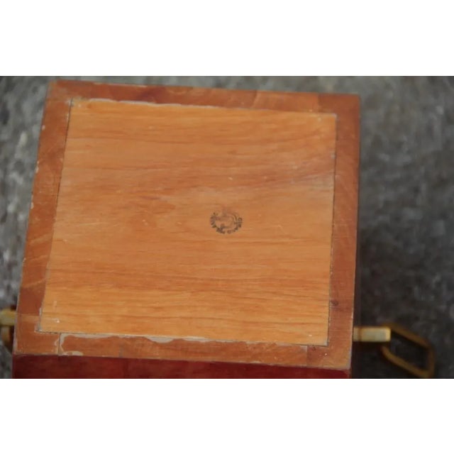 Mid-Century Modern Brass & Goatskin Ice Box & Pitcher Set by Aldo Tura, 1950s, Set of 2 For Sale - Image 3 of 16