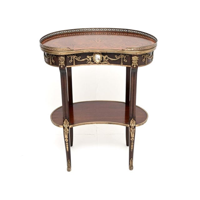 French Kidney Side Table, 1950s For Sale - Image 12 of 12