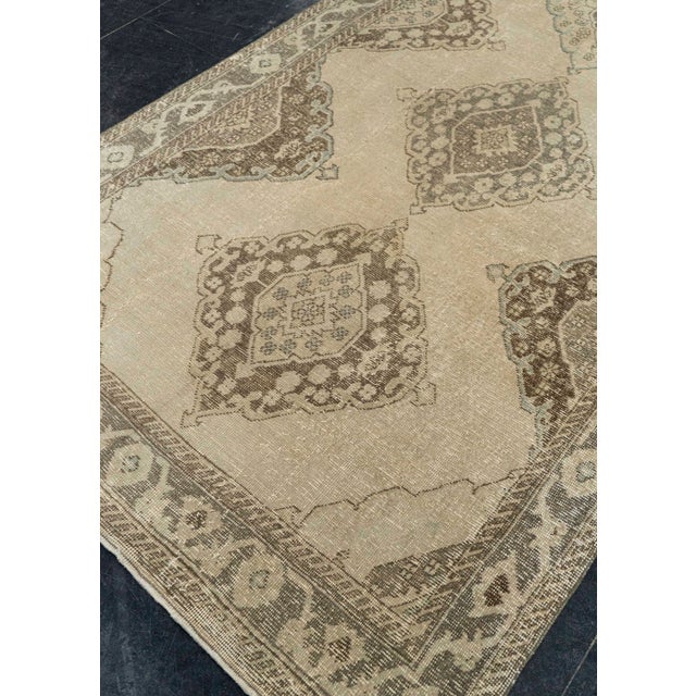 Textile Turkish Vintage Rug 4'8" x 12'3" #21396 For Sale - Image 7 of 8