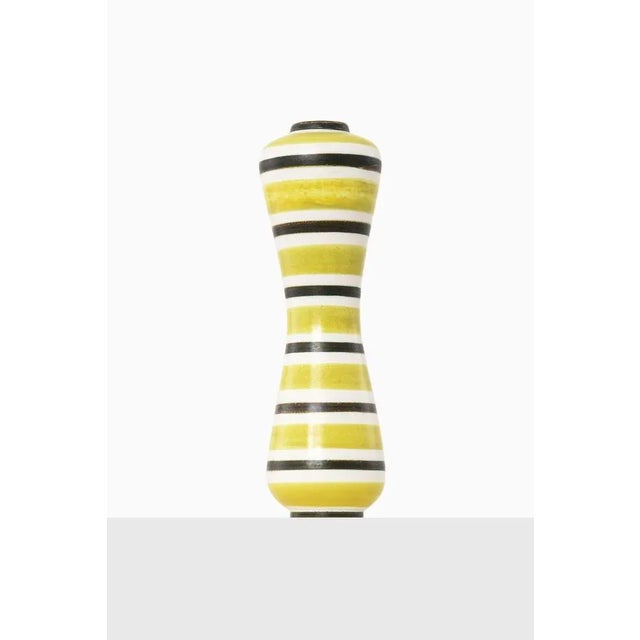Rare ceramic vase in yellow by stig lindberg, 1950’s additional information: material: ceramic style: mid century,...