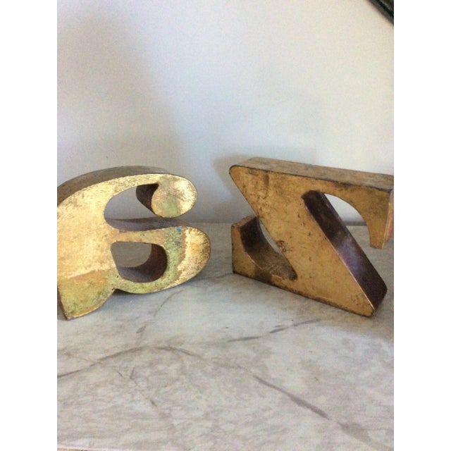 1960s MCM Curtis Jeri' “A-Z” Bookends For Sale - Image 5 of 9