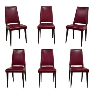 1950s Purple Dunbar Style Dining Chairs- Set of 6 For Sale
