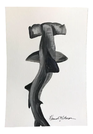 Swaying Hammerhead Print by Hannah McPherson