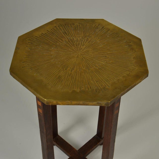 Modernist Dutch Amsterdam School Side Table, 1920s For Sale - Image 4 of 12