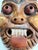 Mid 20th Century Thai Hand-Carved Wood Stylized Boar Folk Art Wall Mask For Sale In Portland, OR - Image 6 of 12