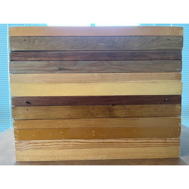 Wood Set of 6 Vintage Uc Berkeley Museum Entomology Specimen Cases – Cis Stamped For Sale - Image 7 of 11