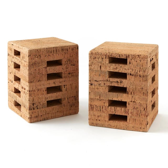 - Dimensions: 11” square x 15” tall - A naturally renewable material, cork is made from the exterior bark of the Quercus...