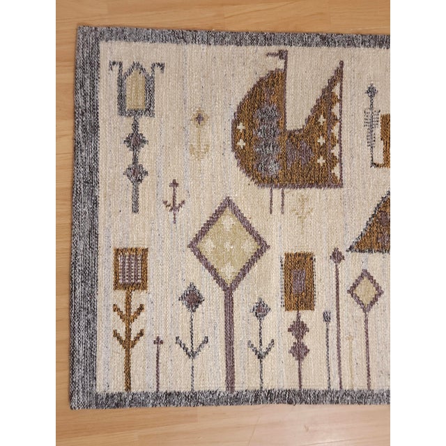 1960s Handwoven Tapestry in Wool by Eva Nemeth, Hungary, 1960s For Sale - Image 5 of 8