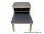 1950s McM/Retro Coffee Table and Matching End Tables in Navy and Light Raw Wood - Set of 3 For Sale - Image 5 of 5