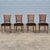 French c.1940s Directoire Neoclassical French Regency Fruitwood Cane Back Dining Chairs, Set of 4 For Sale - Image 3 of 17
