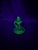 Mid 20th Century Vintage Uranium Glass Cruet With Stopper For Sale - Image 5 of 10
