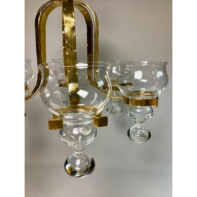 Wrought Iron Chandelier by Bertil Vallien for Boda, 1960s For Sale - Image 9 of 11