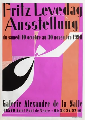 1998 Fritz Levedag De La Salle Gallery Poster