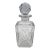 Circa 1900 English Cut Corner Square Decanter With Stopper For Sale