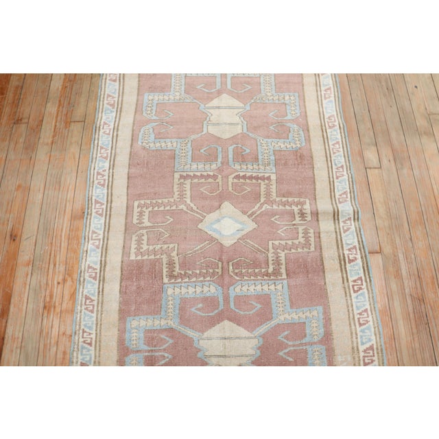 Mid 20th Century Mid 20th Century Zabihi Collection Mauve Scatter Rug - 3'2" x 4'9" For Sale - Image 5 of 6