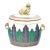 Large Mottahedeh Charleston Feather Foo Dog Jar For Sale