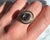 1960s Halo Ring in Gold, Ceylon Sapphire, Diamonds, and Enamel, Size 7.5 For Sale - Image 9 of 9