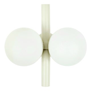 Mid-Century Modern Space Age Opaline Glass Wall Lamp from Kaiser Leuchten, Germany, 1960s For Sale