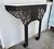 1920s French Art Deco Textured Iron Marble Top Console Table For Sale In Boston - Image 6 of 8