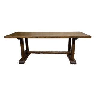 Elm Monastery Table, 1970s For Sale