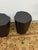 2010s Global Views Black Trunk Stools, Pair For Sale - Image 5 of 12