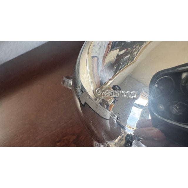 Godinger Vintage Godinger Silver-Plated Ornate Gravy Boat For Sale - Image 4 of 10