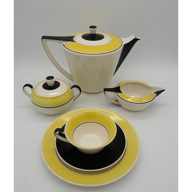 Art Deco Dutch Ineke Service Set by Edmond Bellefroid for Petrus Regout Maastricht Koninklijke Sphinx, 1933, Set of 39 For Sale - Image 14 of 18
