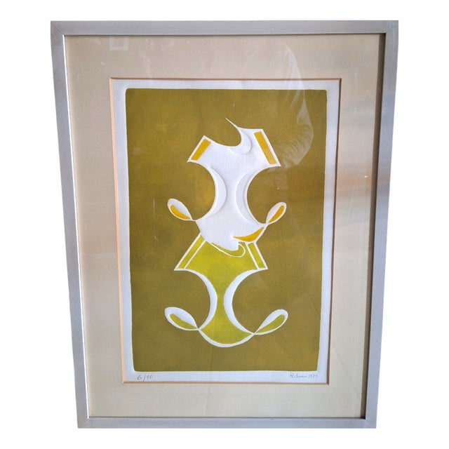 Riboni Sandro, Composition, 1970s, Lithograph For Sale