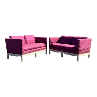 1950s Pair of Country French Loveseats For Sale