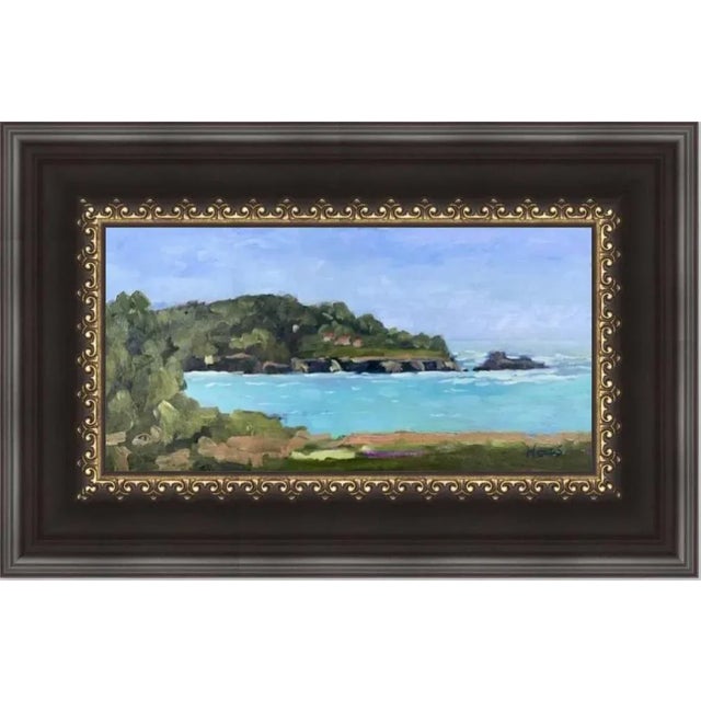 Blue Mendocino Coast, Modern Plein Air Oil Painting For Sale - Image 8 of 11