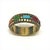Art Deco Vintage Art Deco Bronze and Multi-Color Stones Bangle Bracelet For Sale - Image 3 of 3