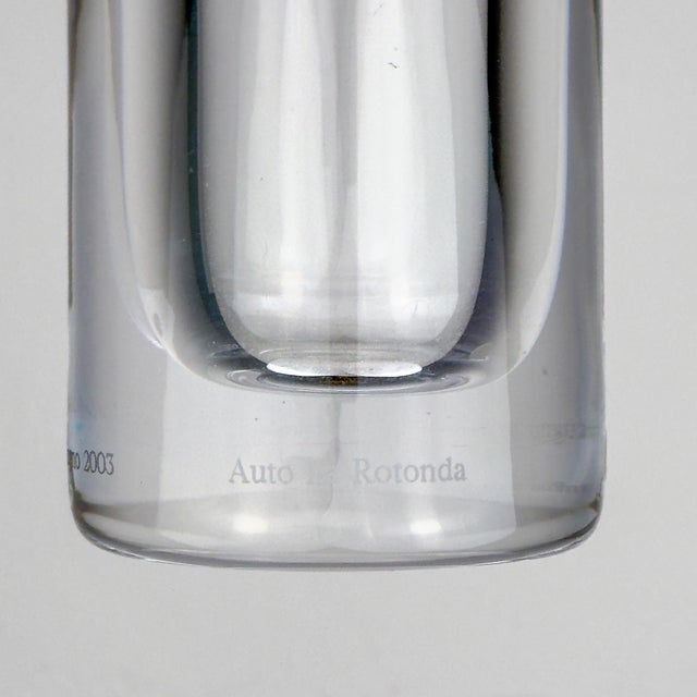 Mercedes-Benz Auto Rotonda Crystal Glass Vase by Il Giugno, 2003 For Sale - Image 9 of 17