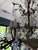 Vintage Chandelier-Absolutely Extraordinary Spanish Brass Chandelier With Faceted Crystals For Sale - Image 14 of 14
