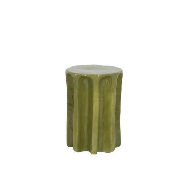 Chouchou high green side table by Pulpo Dimensions: D39 x H57 cm Materials: ceramic Also available in different Colours....