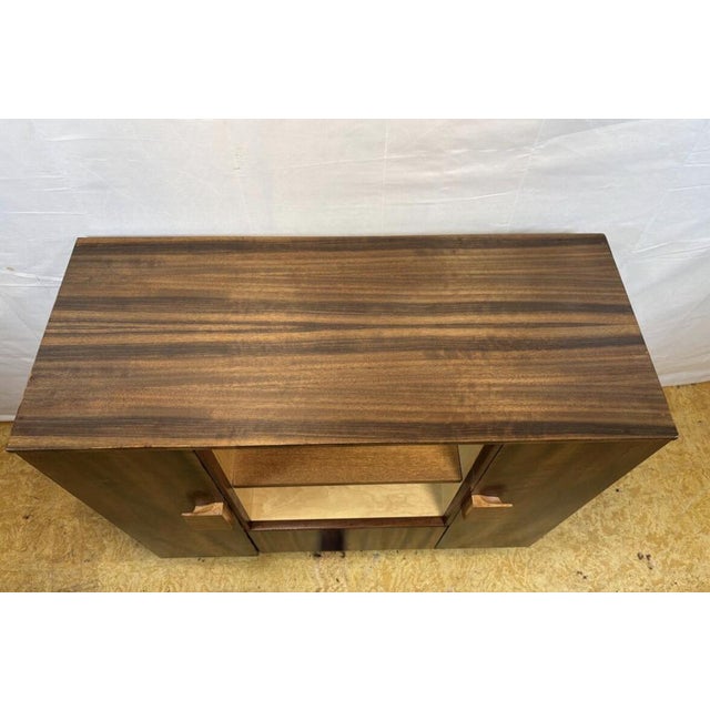 Wood Art Deco Walnut Display Cabinet, 1930s For Sale - Image 7 of 11