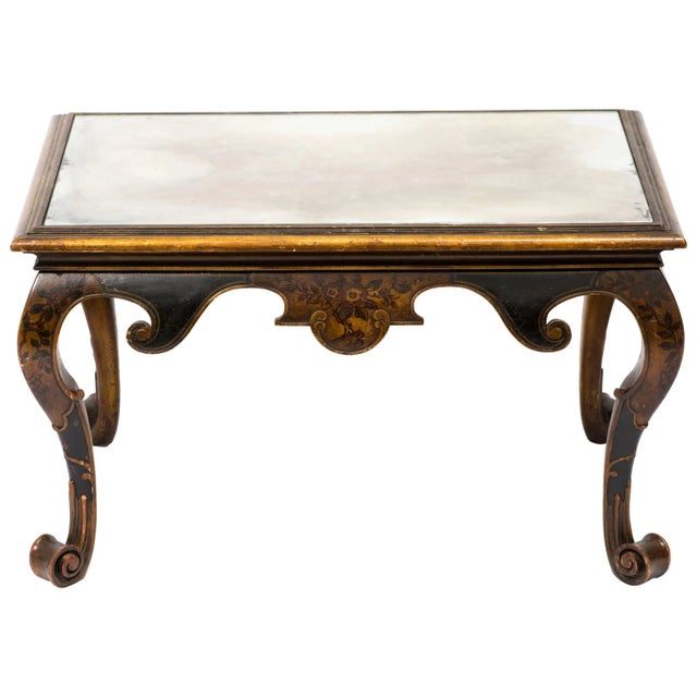 1940s Asian Style Hand-Painted Coffee Table For Sale In New York - Image 6 of 6