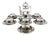 Fleurs Des Indes Coffee and Dessert Set for Six People from Herend, Set of 21 For Sale