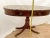 Wood Vintage Oval Sofa Table Console by Century Furniture Marble Top Burl Walnut For Sale - Image 7 of 10