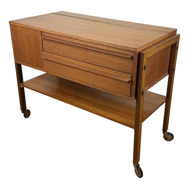 Mid-Century Modern Danish Storage Cart, 1960s For Sale