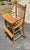 Late 19th-Century Victorian Solid Oak "Ball & Stick" Highchair With Hand-Woven Cane Seat For Sale - Image 4 of 18
