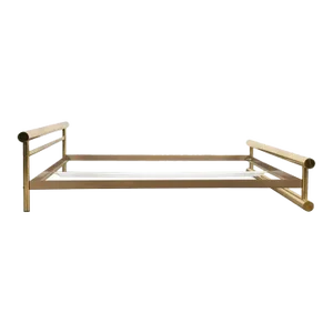 Post Modern Tubular Brass King Bed