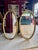 Matching Pair of Mid 20th Century Giltwood Oval Wall Mirrors - 20" X 38" For Sale In Chicago - Image 6 of 6