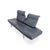 Animal Skin Mid-Century Sofa DS 450 in Leather Black Blue from de Sede For Sale - Image 7 of 15