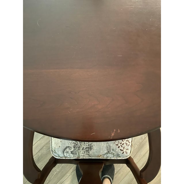 Brown Tom Seely Solid Cherry Dining Table With 4 Leaves and 6 Chairs For Sale - Image 8 of 8