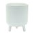 Elevate your plant styling with this elegant set of Ribbed Stone Footed Planters. Designed with a clean white finish and...