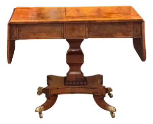 19th Century Regency Sofa Table With Drop Leaves
