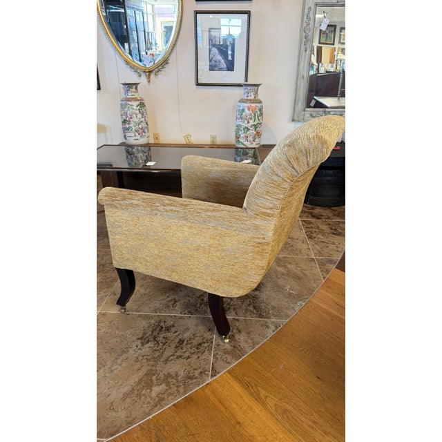 Michael S. Smith Designed for Jasper Furniture Rare Upholstered Teddy Club Chair For Sale - Image 9 of 12