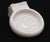 White surface mounted porcelain bathroom cup holder. Good condition with surface wear from prior use. One available. The...