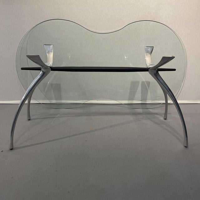 A rare desk by bernard dequet, produced by protis design (a model likely linked to a series such as ‘errance’ 'chantaco'...